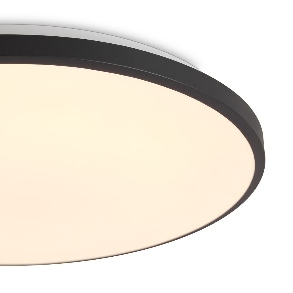 Светильник 30*30*5,5-5,5 см, *LED*24W, 3000-6500+RGBK, Freya Обель/Obelle FR6211CL-L24B, Черный