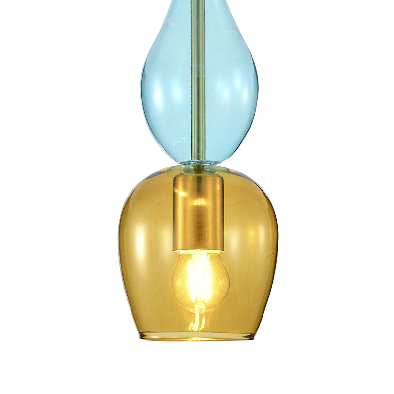 Подвесной светильник 12*12*150 см, 1*E27, 40W, Indigo MILLEFIORI V000547 бронзовый, 11065/1P Amber