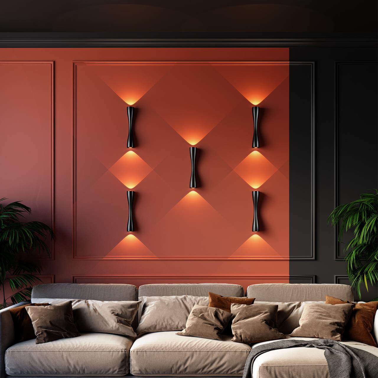 Настенный светодиодный светильник Odeon Light Anika 4291/10WL Черный