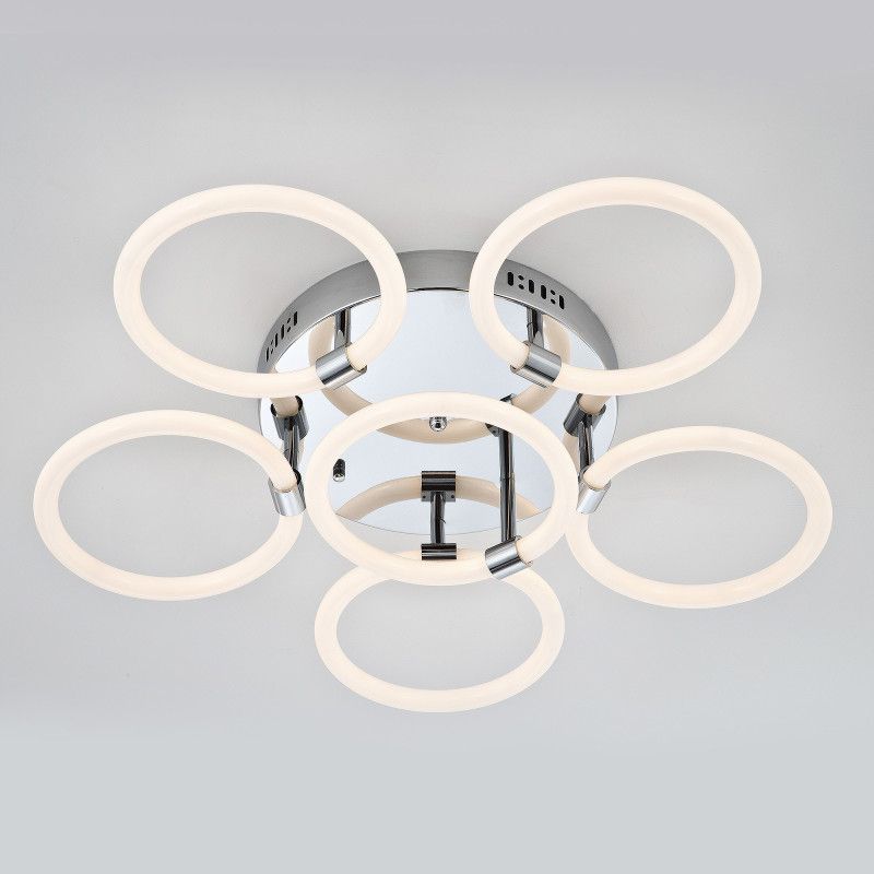 Светильник 65*65*15- см, *LED*66W, 3000КK, LED4U L2022-6, Хром
