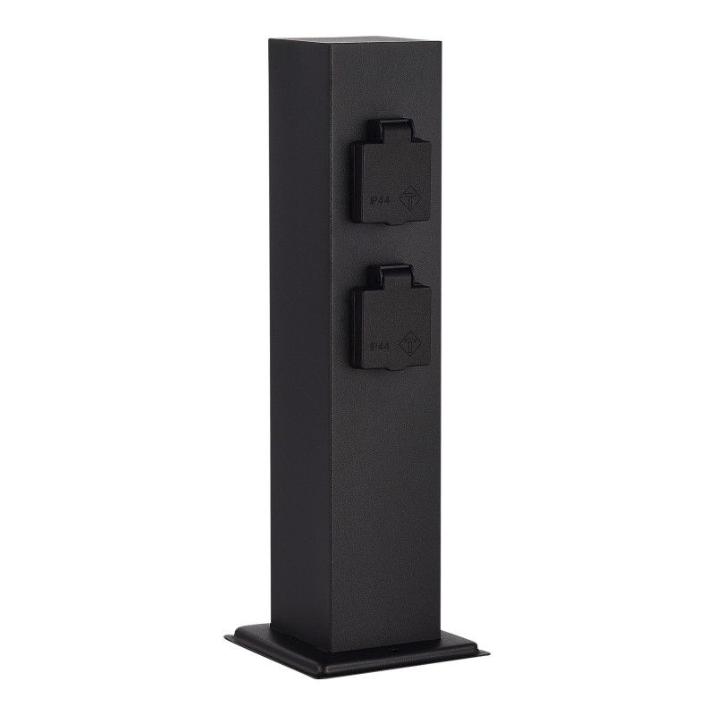 Уличный блок розеток 13*13*39 см, ST-Luce Socket SL9012.415.00, черный