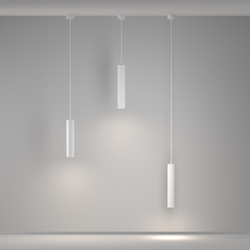 Подвесной светильник 5,4*5,4*133 см, 1*GU10, 10W, Maytoni Technical Artisan P082PL-GU10-W белый