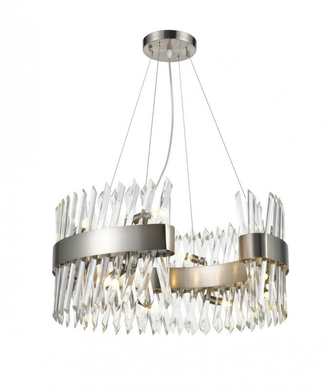 Подвесная люстра  60*100 см, 14*G9 сатин никель Vele Luce Lion VL3015P14