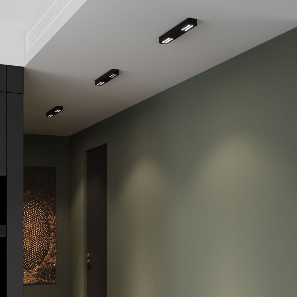 Светильник 43*6*3 см, LED, 16W, 4000K, Elektrostandard Tend 25115/LED, черный