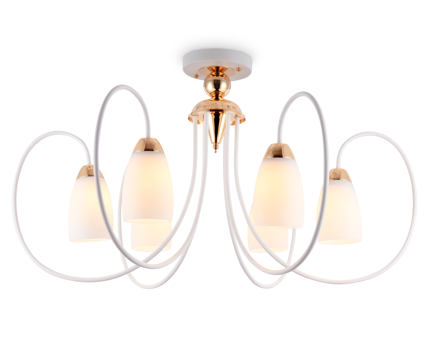 Люстра 85*48 см, E27 W, К, белый, золото Ambrella Traditional Traditional TR3120