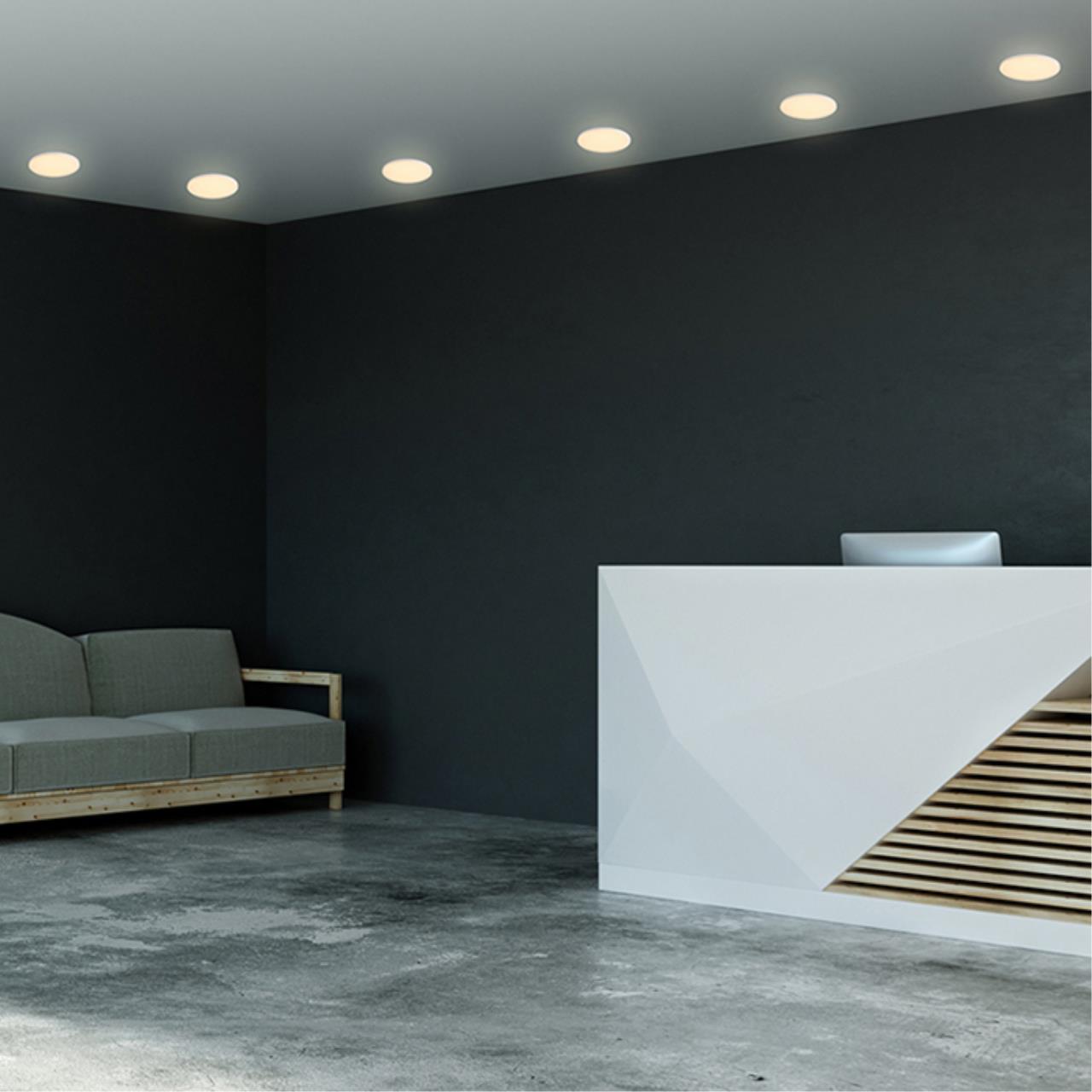 Встраиваемый светодиодный светильник 12 см, 12W, 3000K Novotech Moon 358141, LED, белый
