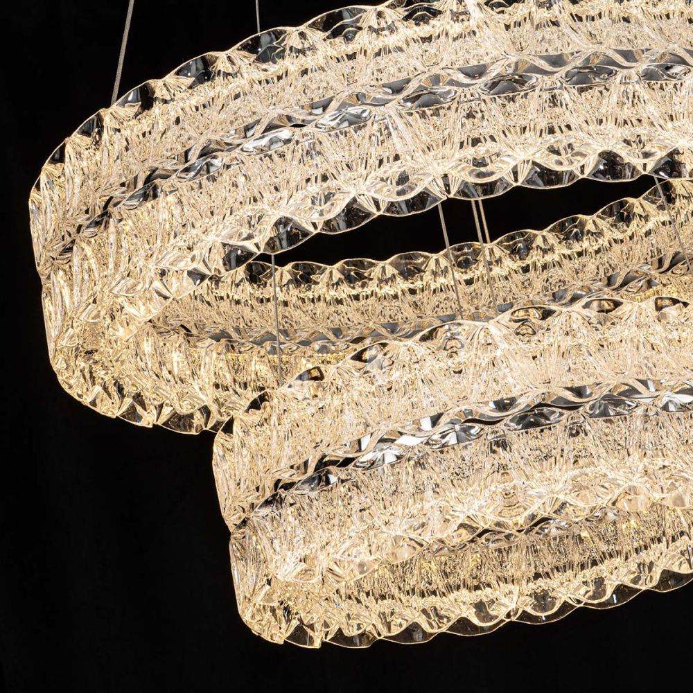 Люстра *60*13 см, LED*75W, 3000-6000K, Modelux  ML.8185.600.400 CR, Хром