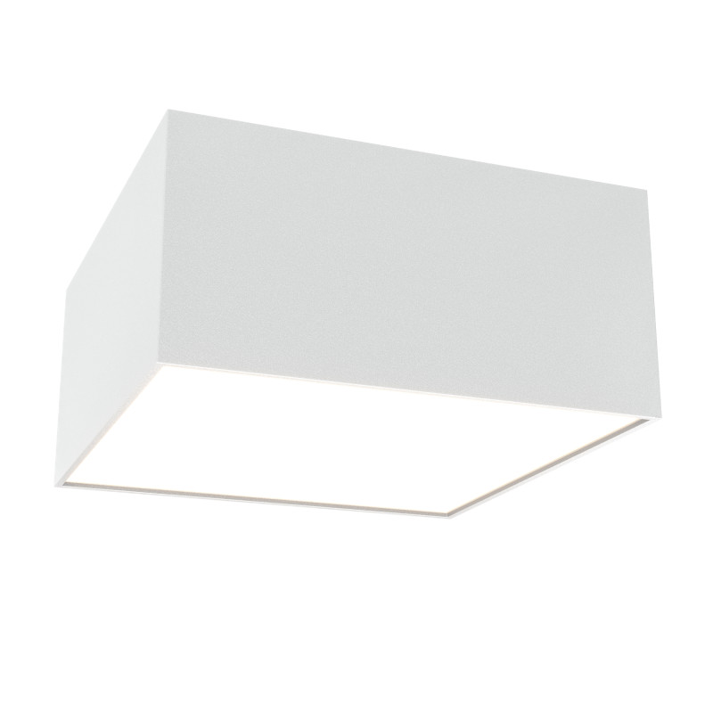 Накладной светильник 12*12*6 см, LED, 12W, 3000К, Maytoni Technical Zon C032CL-12W3K-SQ-W белый