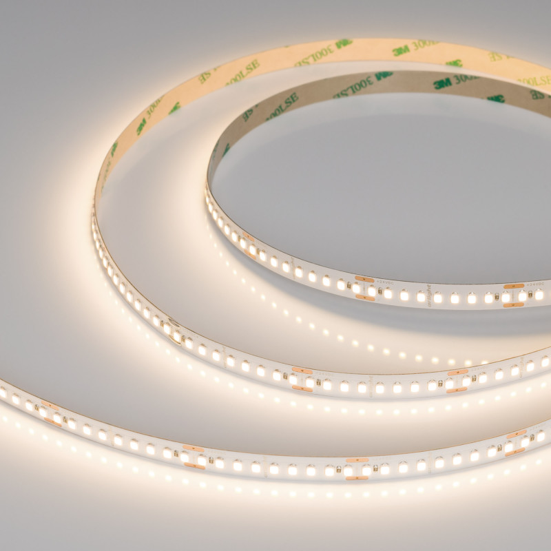 Лента UL-A180-10mm 24V Warm3000 (12 W/m, IP20, 5m) (Arlight, высок.эфф.180 лм/Вт) 044515. Цена указана за 5 метров. Продается кратно 5 метрам.