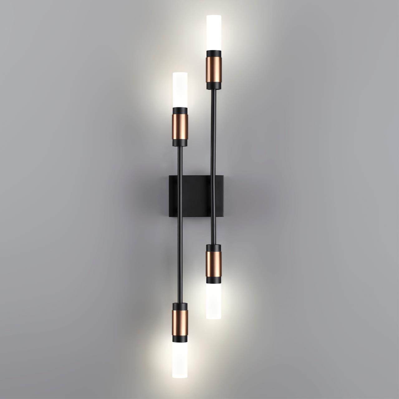 Бра 10*10*65 см, 1 LED*10W, 4000 К, Odeon Light Candel, черный 5009/10WL