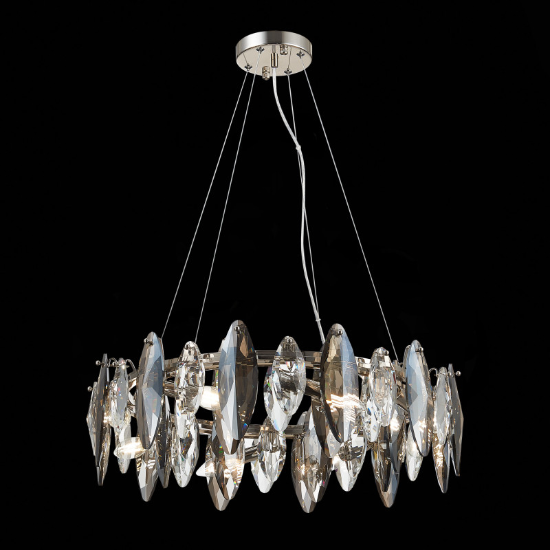 Люстра подвесная 60 см, 320W, ST LUCE ANCONA SL1227.103.08 Никель