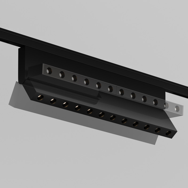 Трековый светильник 12W, 3000K, 30°, Maytoni Points Rot Levity TR194-1-12W3K-M-B, черный