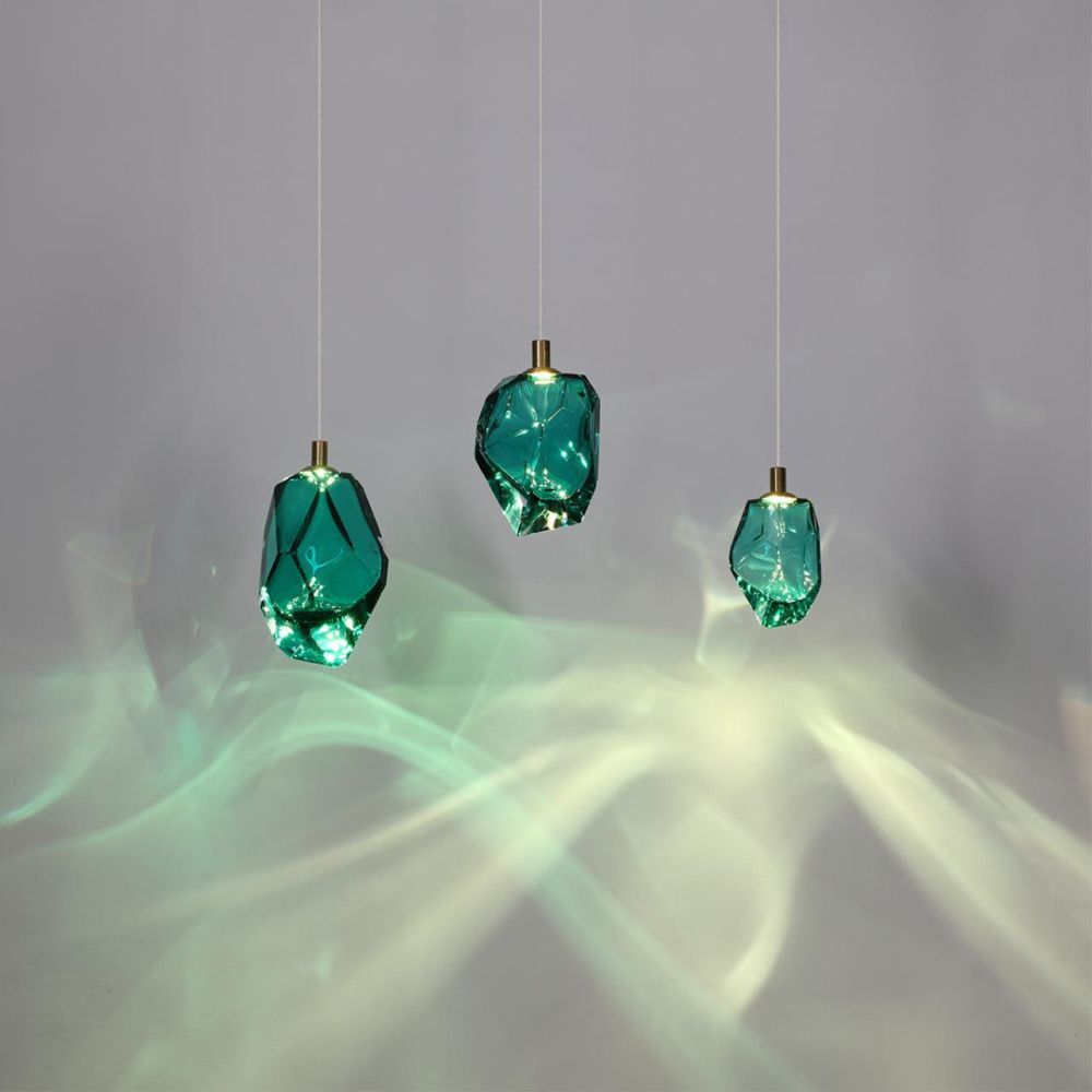 Подвесной светильник 13*5*250- см, 1*LED*4W, 3000K, Odeon Light Gemme 7110/4LB, цветной