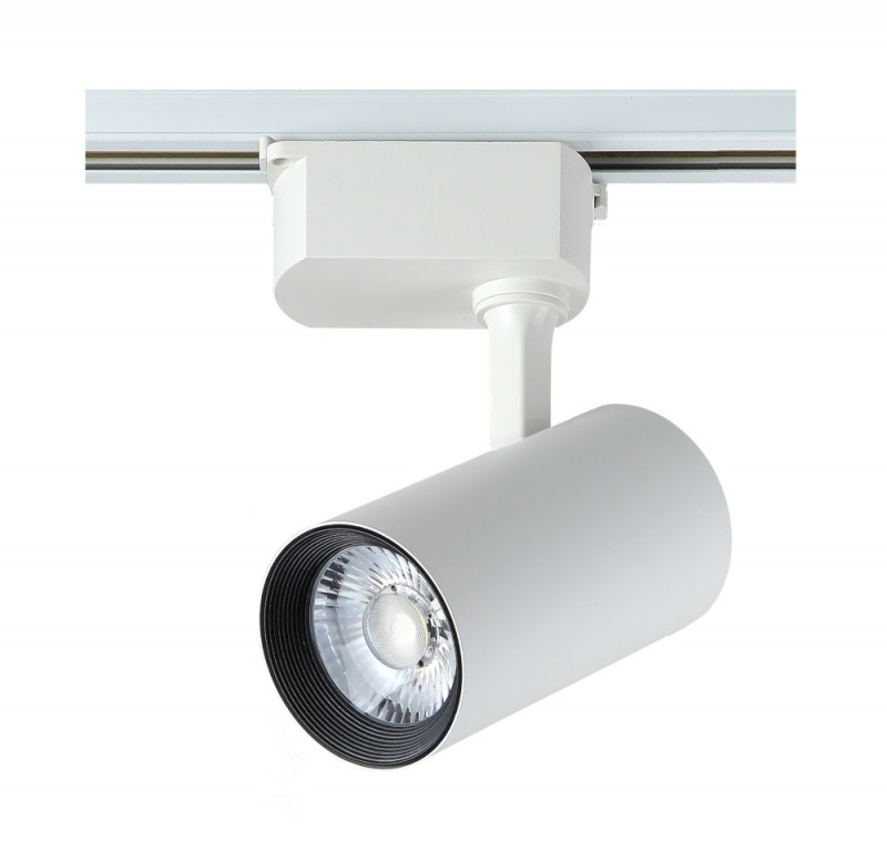 Cветильник трековый однофазный 7 см, 1*20W, 4000K, Crystal Lux CLT 0.31 006 20W WH Белый
