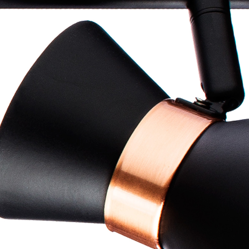 Спот Arte Lamp Baltimore A1406PL-3BK, черный/золотой