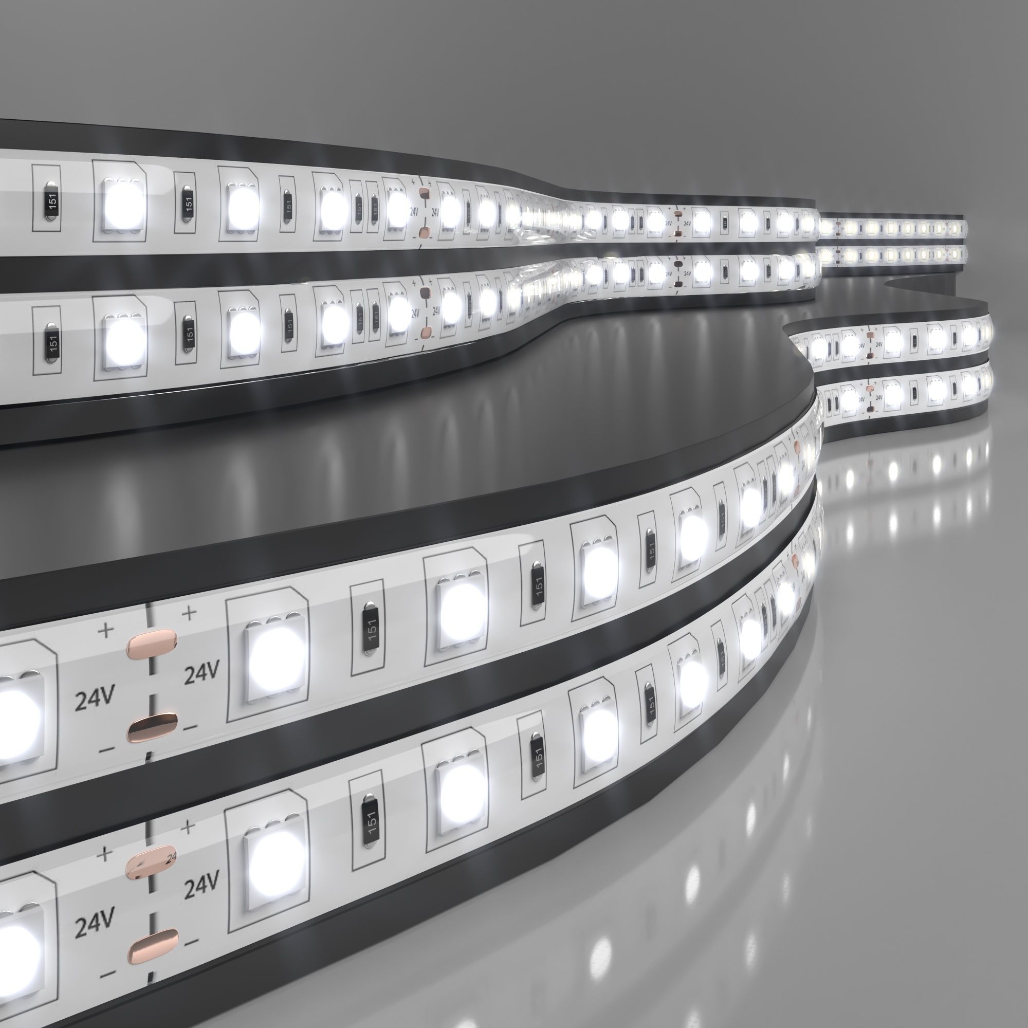 Светодиодная лента Лента светодиодная 24V 14,4W 60Led 5050 IP65 дневной белый, 5м Elektrostandard