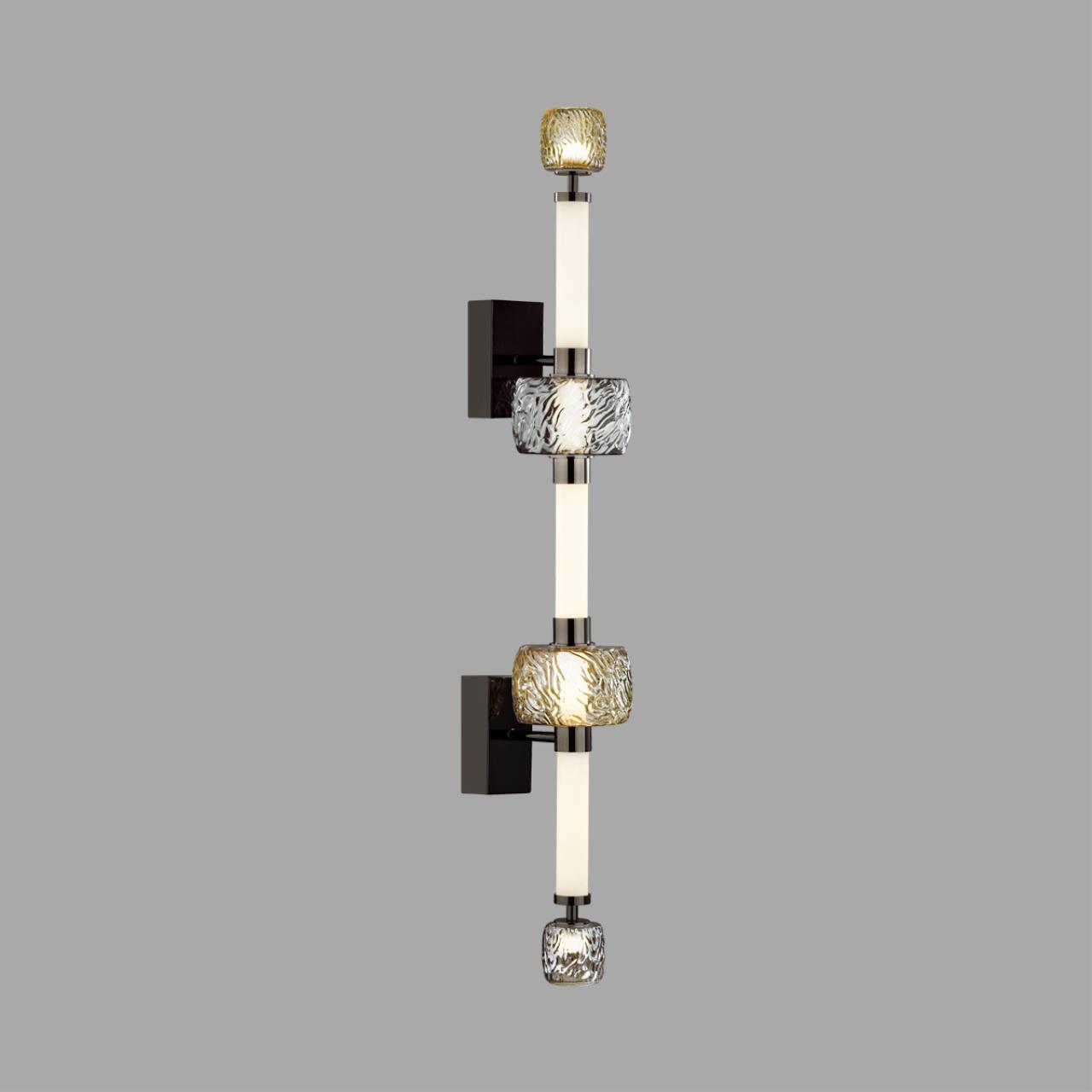 Бра 19,5*13*95 см, 1 LED*34W, 3000 К, Odeon Light Kliff, черный 5427/34WL