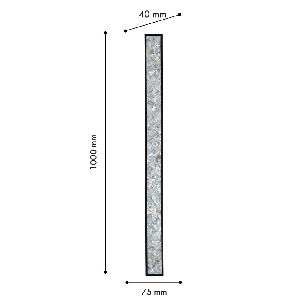 Бра *7,5*100-100 см, 1*LED*50W, 3000K, Favourite Primum 4857-2W, черный