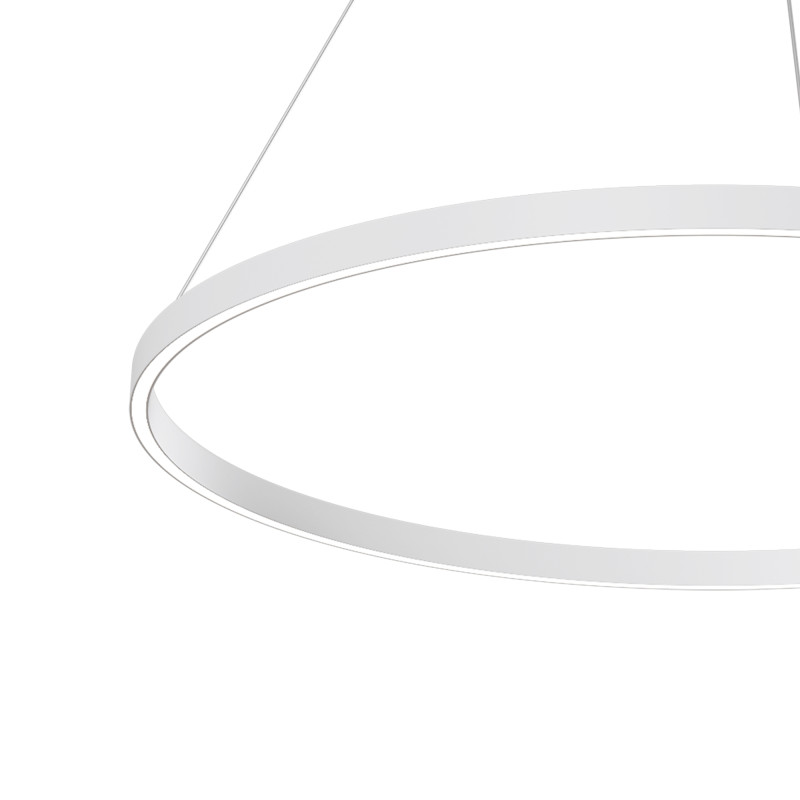 Подвесной светильник 100*127,5 см, LED, 59W, 3000К-4000К, Maytoni Rim MOD058PL-L54WK белый