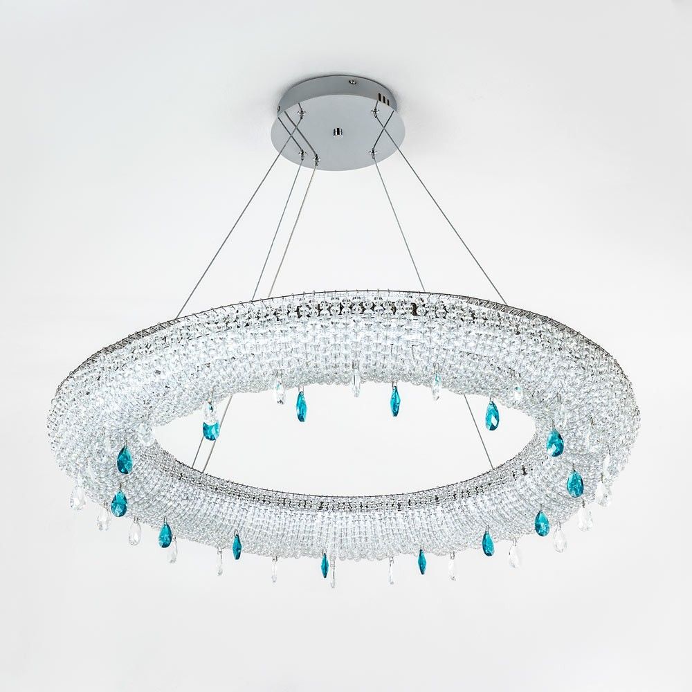 Подвесная люстра 80*80*110 см, LED 65W, 3000 / 6000K, Хром MODELUX ML.2306.800