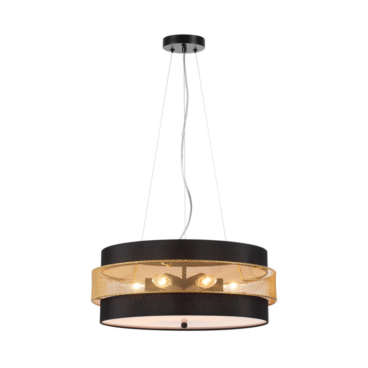 Потолочный светильник 50*20 см, 5*E27 Lumion ANIMAISA 8003/6C черный, золотой