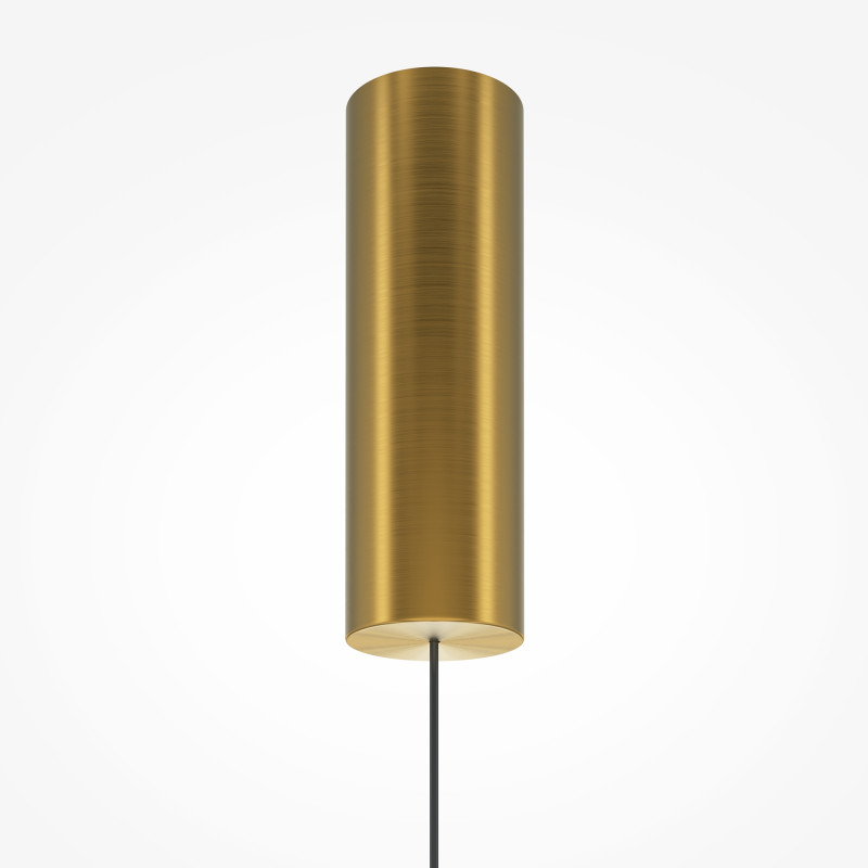 Подвесной светильник 12*12*364 см, LED, 3000К, Maytoni LOOP MOD290PL-L14BS3K латунный