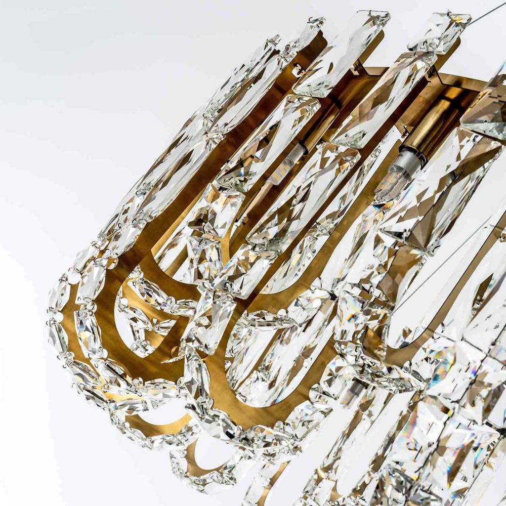 Подвесная люстра 80 см MODELUX ML.6621.19 BS латунь