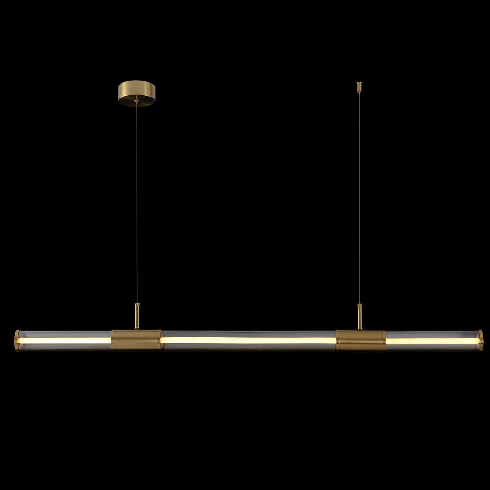 Светильник подвесной 120*210 см, 24W, 3000K Crystal Lux LINEUP SP24W LED BRASS