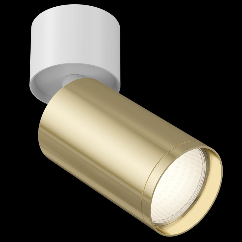 Светильник 5 см, Maytoni Technical Focus S C050CL-1WG (C050CL-01W+TRA020-01G), белый-золото