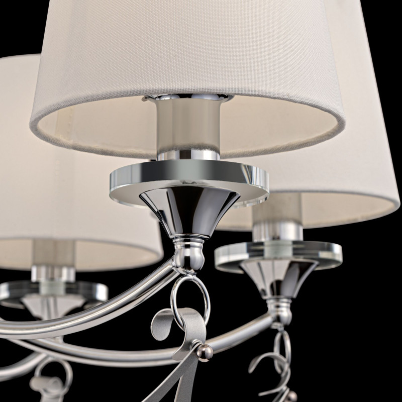 Подвесная люстра Freya Ariana FR5081PL-07CH, диаметр 76 см, хром