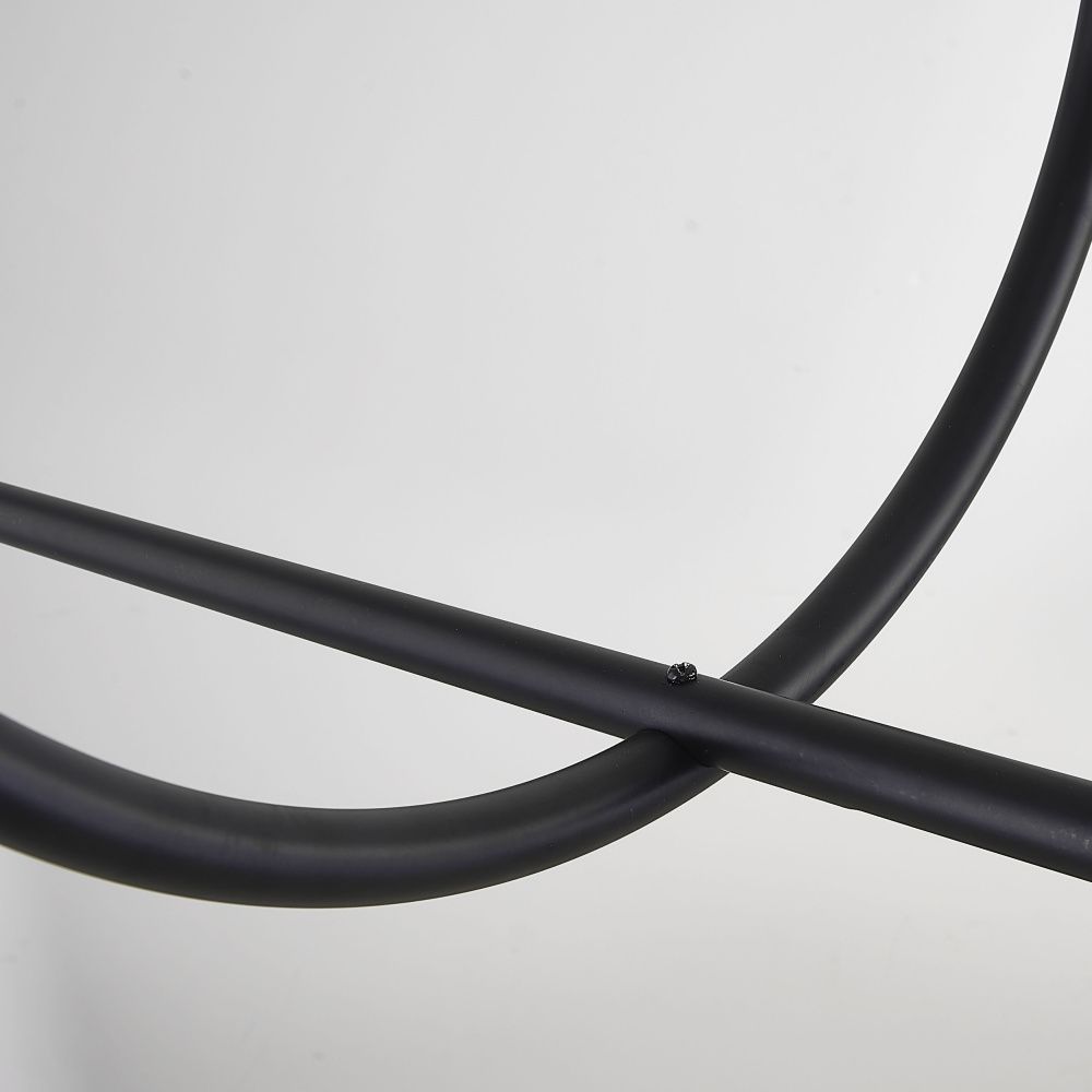 Подвесной светильник SUSPENSION CERCLE ET TRAIT – GRAPHITE SATINE L170 170*45*45 см, 1*LED*25W, 3000K, ImperiumLoft 40.1282-0, Чёрный