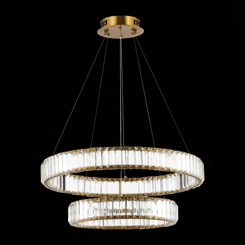 Люстра подвесная 62 см, 70W 4000K ST LUCE TIVOLI SL1622.303.02 Латунь