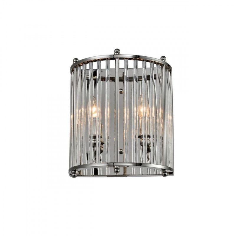Бра 18*30*35 см, 2*E14, 40W, Aployt JOANNA APL.726.01.02, хром