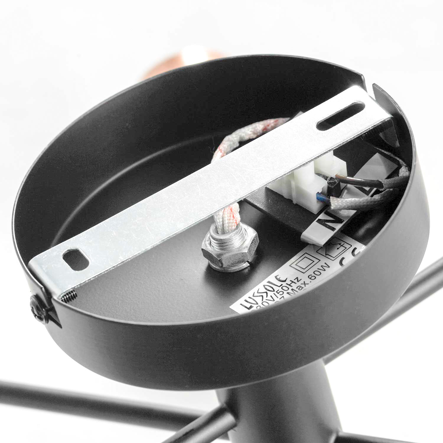Потолочный светильник Lussole Huron GRLSP-8200, 58*14 см, черный