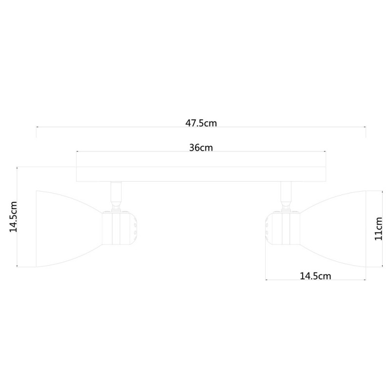 Спот ArteLamp A5049AP-2WH, белый/хром