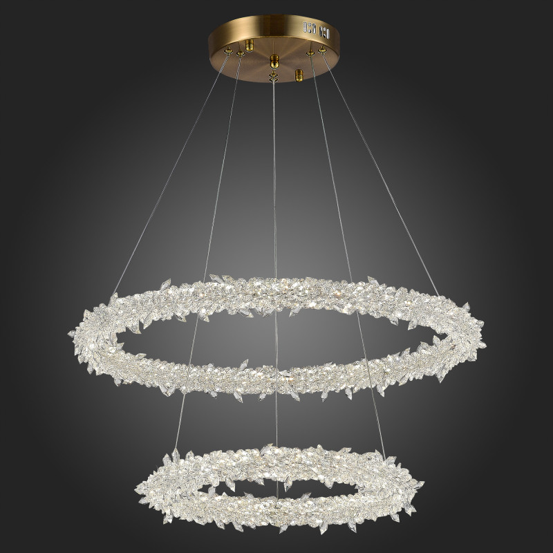 Люстра подвесная 60 см, 80W 3000 - 6500K ST LUCE Lucchero SL6105.203.02 Золотистый