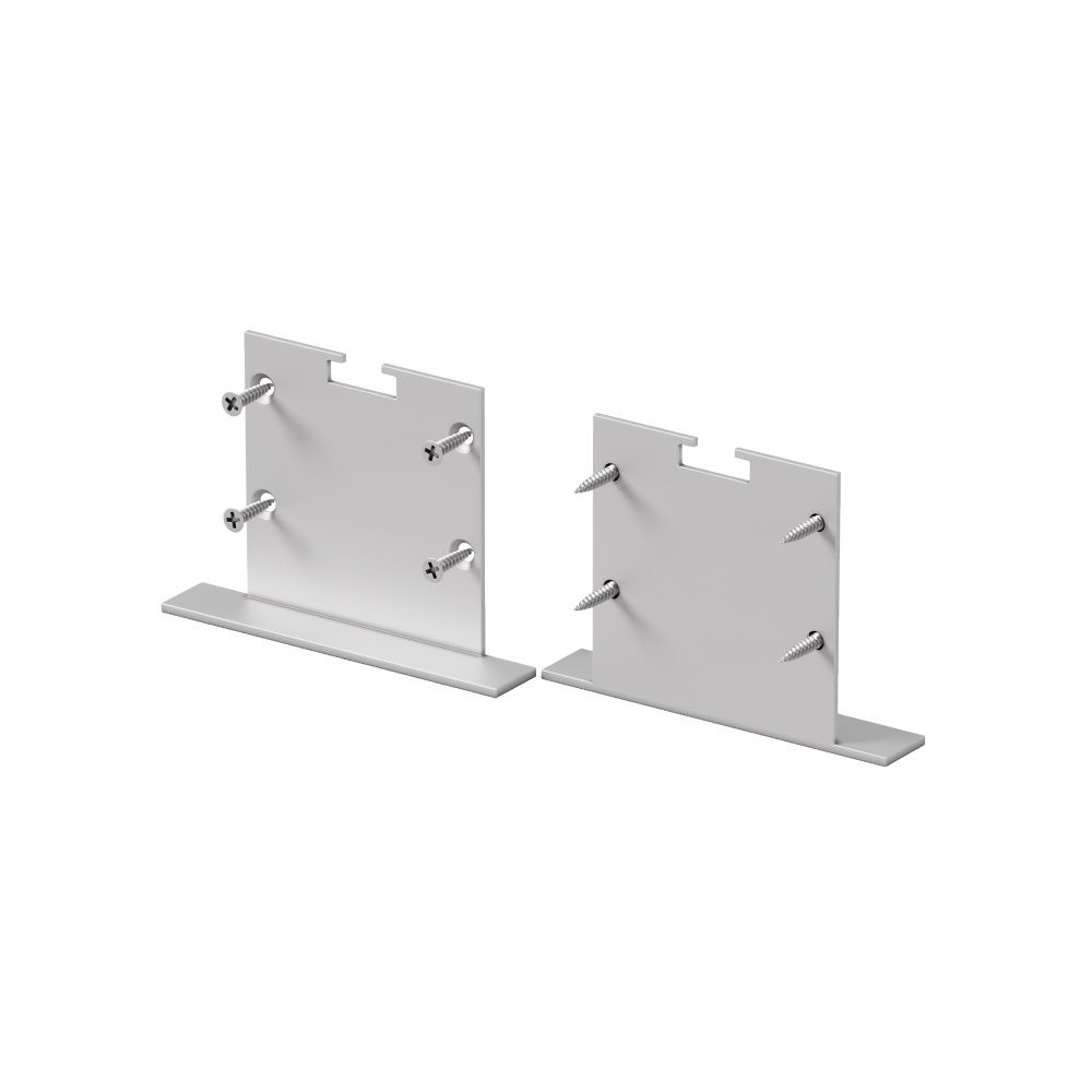 Комплект заглушек (для профиля 50×35) 2 шт., ALM-5035T-S-EC 642034, 1*5*4 см, Maytoni Led Strip 642034, Серебро