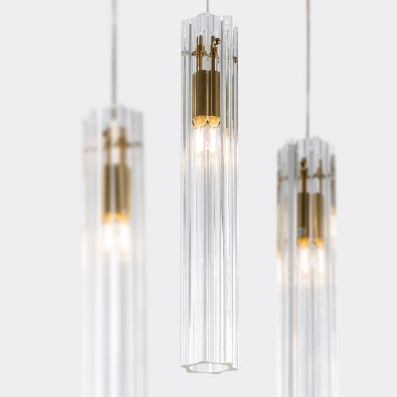 Подвесной светильник Е27, 3x60Вт, , Modelux ML.3330.3 BS Латунь