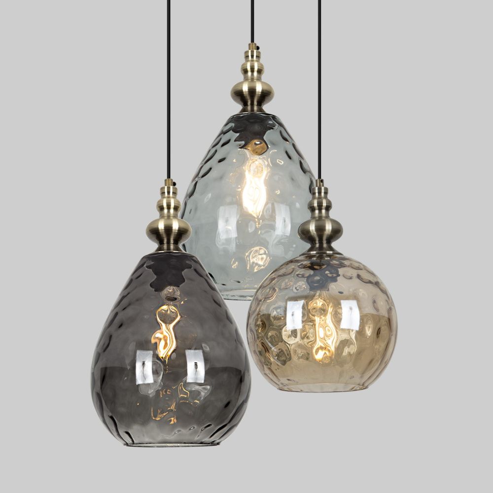 Подвесной светильник 45*45*160 см, Е 27 3x60W, Черный, Латунь MODEMODERN MD.1183.450