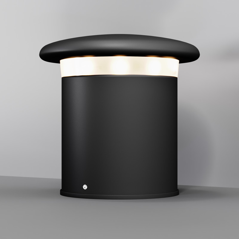 Садово-парковый светильник 21*22 см, LED, 10W, 3000К, Maytoni Grip O460FL-L10GF3K серый