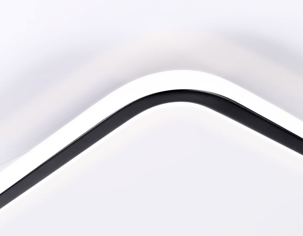 Потолочный светодиодный светильник с пультом управления 48*48*13- см, **W, 3000-6400K, Ambrella Light Comfort FL5115, белый, черный