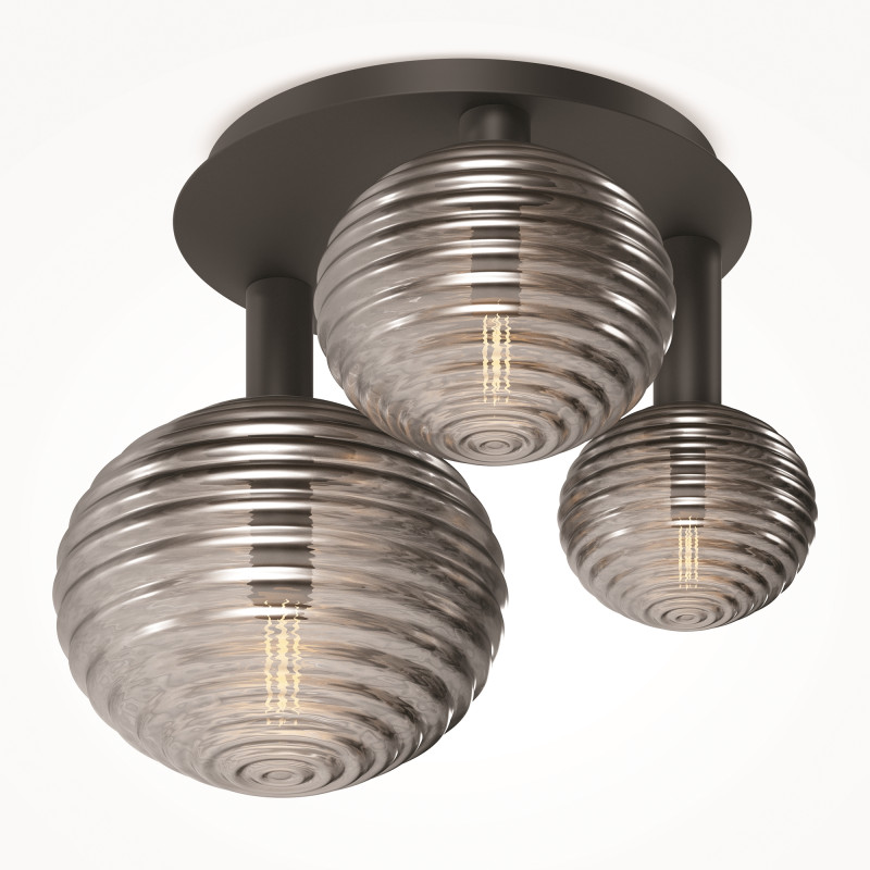 Накладная люстра 53,5*46*38,5 см, 3*E14, 120W, Maytoni Reels MOD268CL-03B черный