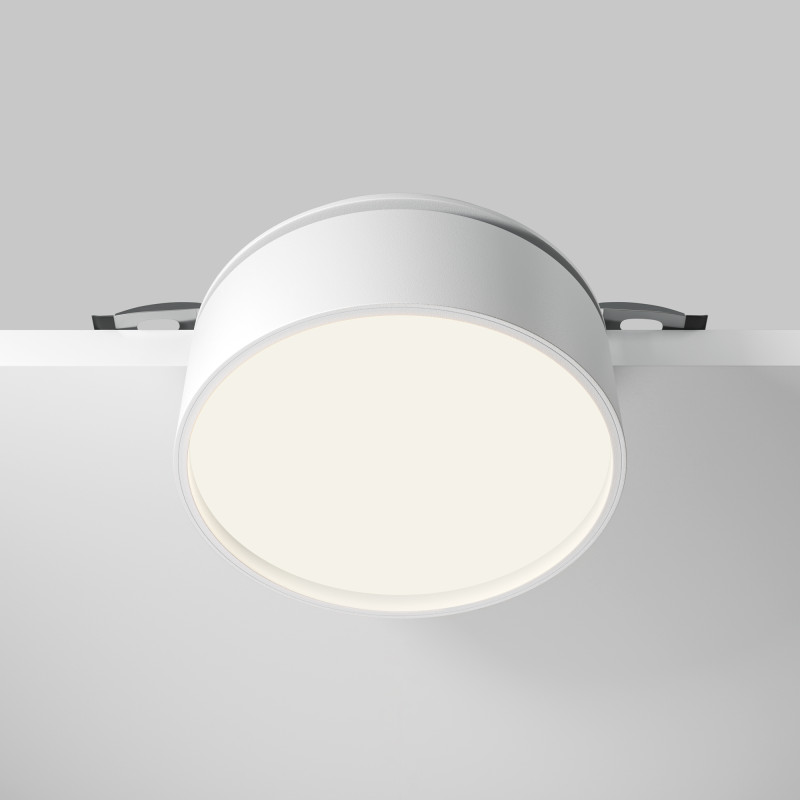 Встраиваемый светильник 12*12*6,6 см, LED, 18W, 4000К, Maytoni Technical ONDA DL024-18W4K-W белый