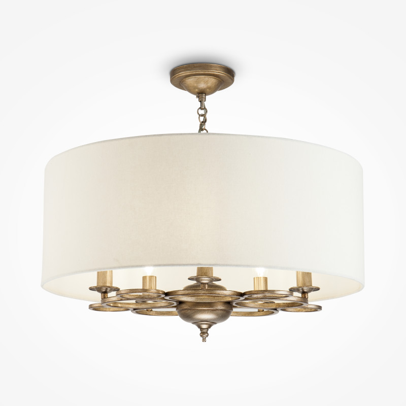 Подвесная люстра Maytoni Anna H007PL-05G, кремовый, диаметр 62см
