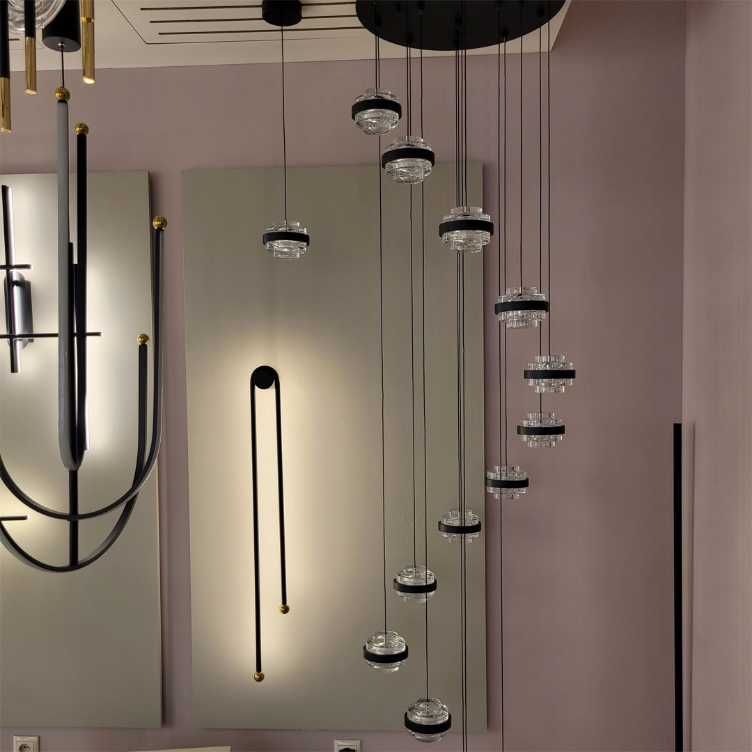 Подвесной светильник 60*105 см, 1 LED*70W, 3000 К, Odeon Light Memfi, черный 6633/70L