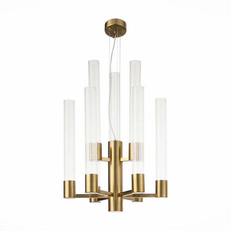 Люстра подвесная 55 см, 45W, 4000K ST LUCE TERNI SL1229.303.09 Латунь