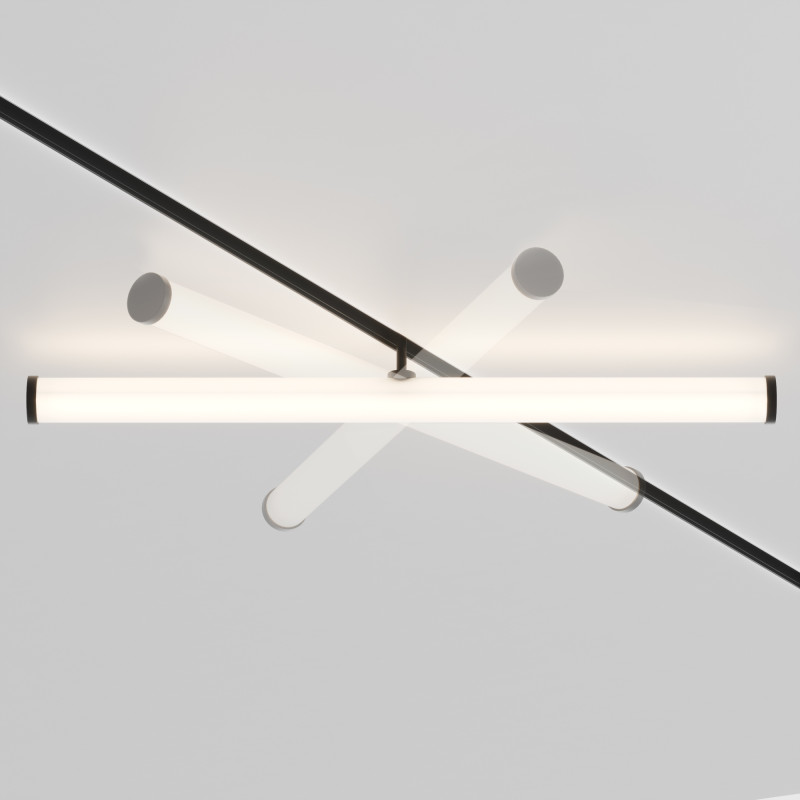 Трековый светильник 60 см, 25W, 4000K Maytoni Technical Larc TR086-2-25W4K-B черный
