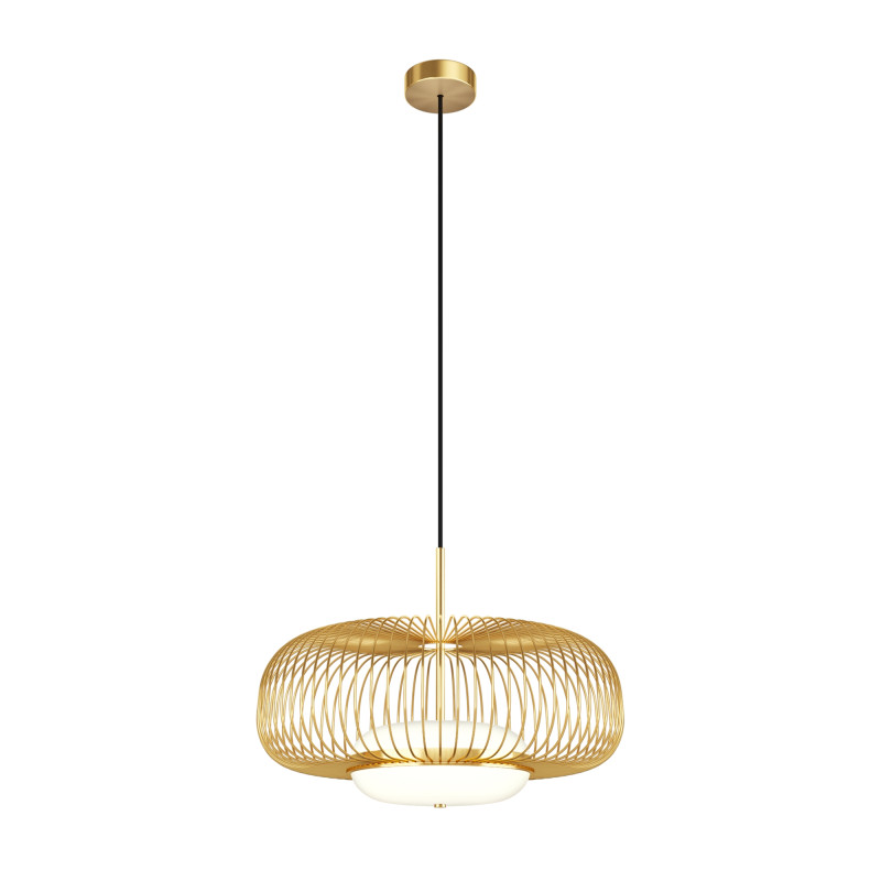 Подвесной светильник 50*337 см,  LED, 20W, 3000К, Maytoni Levitation MOD376PL-L30G3K латунный