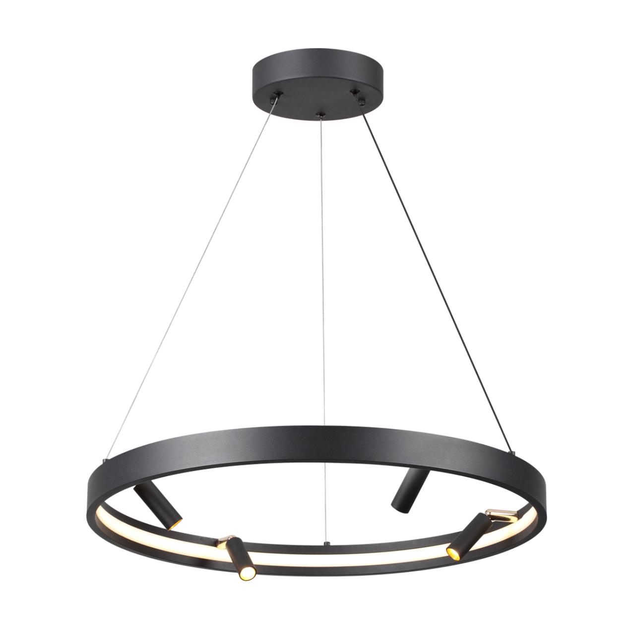 Светильник светодиодный диаметр 60 см, 58W LED, 3000-4000-6000K, Odeon Light HIGHTECH 4317/58L, черный