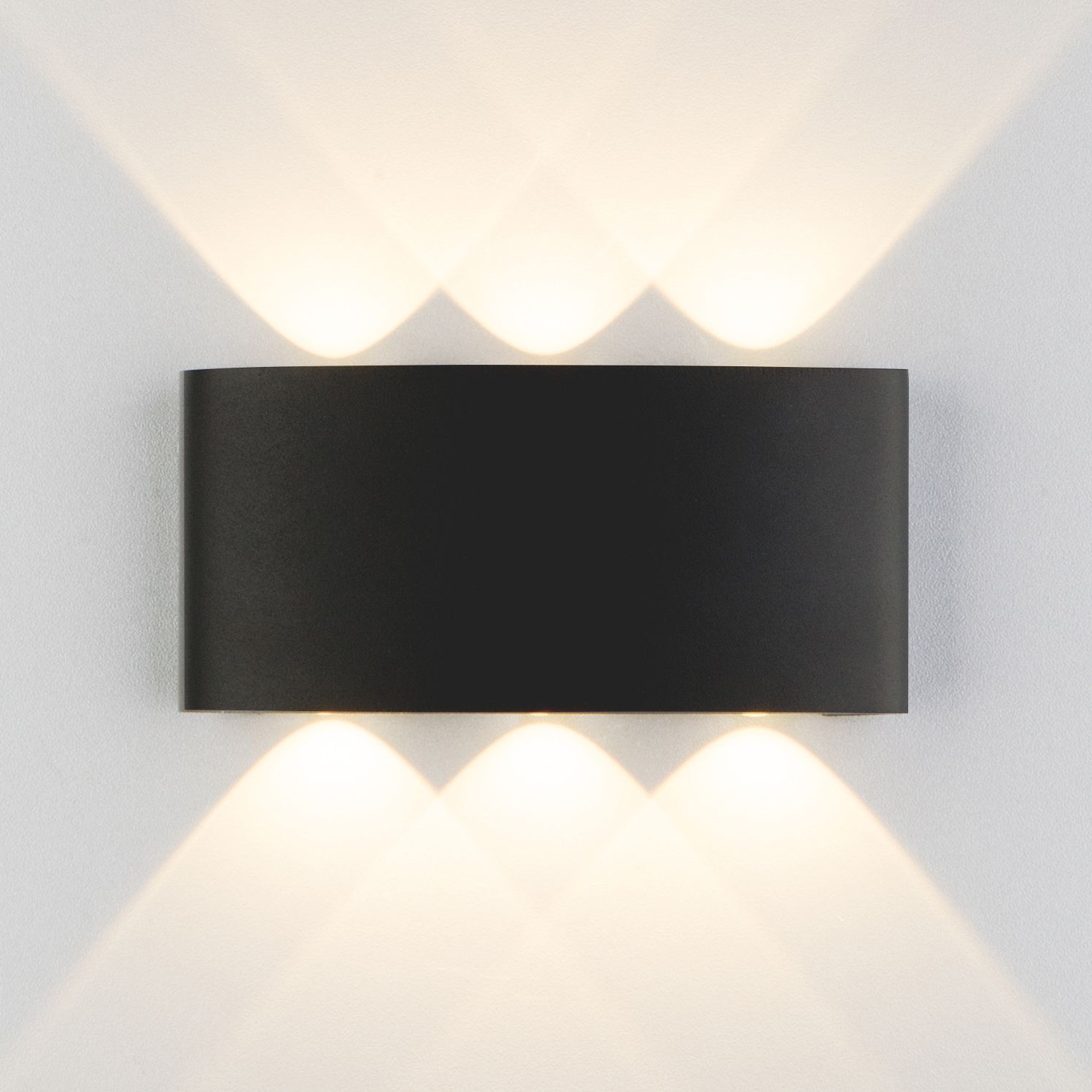 Уличный настенный светодиодный светильник 1551 TECHNO LED TWINKY TRIO черный 1551 TECHNO LED черный Elektrostandard
